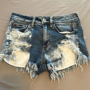 American Eagle High-rise shortie jean shorts